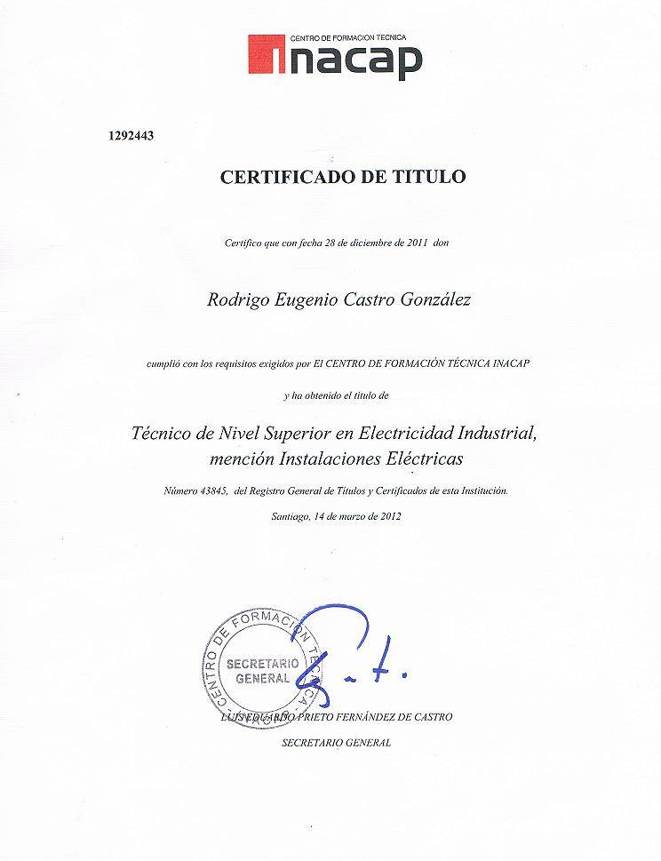Electricista SEC en Peñaflor